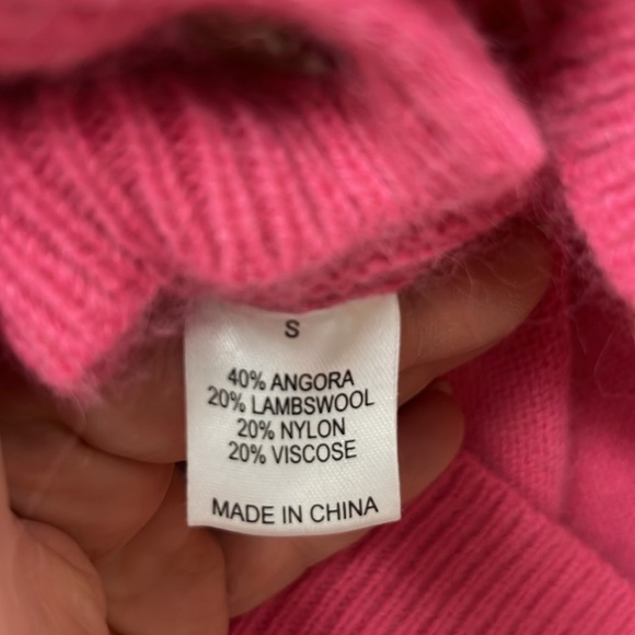 Frances Valentine Collegiate Sweater Pink - Picture 6 of 8